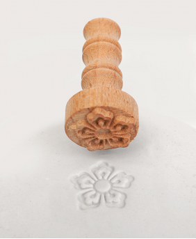 Clay Stamp - Cherry Flower